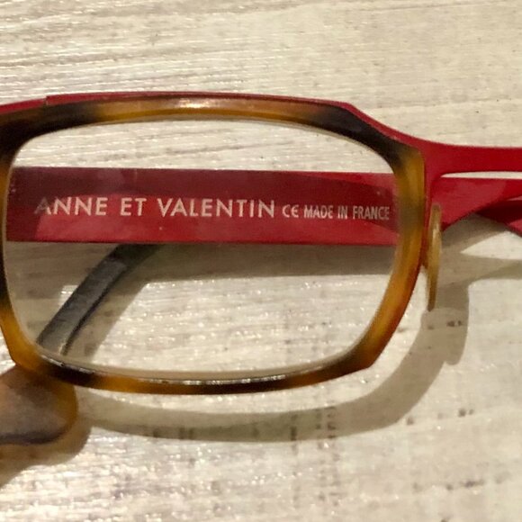 Anne et Valentin Fabulous Frames Red Tortoise Eyeglasses Made in France ORI - Picture 3 of 5